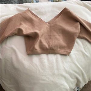 V-Neck Crop Princess Polly Sweater
